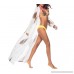 Women's Chiffon Bohemian Open Front Leopard Swimsuit Bikini Swimwear Long Beach Cover Ups Dress Beachwear White B07CCGNNCX